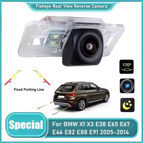 Car Rear View Camera for BMW X1 X3 E38 E65 E"67" E68 E46 E82 E83 E84 E88 E90 E91 2005-2014 Backup Re