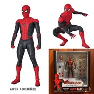 QM Movie Anime MAFEX No.113 Hero Expedition Spider-Man Upgrade Combat Clothes Action figure Hand-Made GJ2U