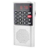 วิทยุ FM L-328 LM เครื่องเล่น MP3 TF แบบพกพาที่ชาร์จอเนกประสงค์ USB สำหรับวิทยุพกพาขนาดเล็กกลางแจ้งล