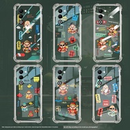 新年手机壳 Sesuai untuk beg udara OPPOReno14 sarung telefon bimbit fesyen lelaki dan wanita OPPO A5x saru