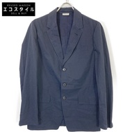 Dries Van Noten Navy Cotton Jacket, Size 46