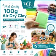 VC Art Non-Toxic Light Air Dry Clay, Super Light Clay for Slime Butter ±100gsm (En71 European Standa