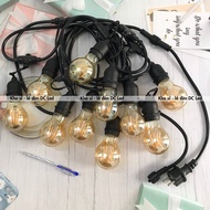 Edison A60-4w led light bulb - yellow light - interior decoration, restaurant, cafe, decorative stri