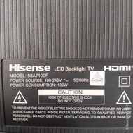 HISENSE 58A7100F 58"TV MAIN BOARD,TCON,POWER BUTTON,BACK LIGHT AND SPEKER