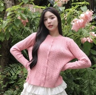 Acasey เสื้อไหมพรมผู้หญิง แขนยาว คาร์ดิแกน งานปัก Jarinya ผ้าไหมพรมสาน ผ้านุ่มใส่สบาย T829