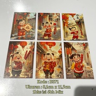 Angpau code B371. B375. B369. B327. B277. B388 size sdg 8x11.5cm 1 pack contains 6