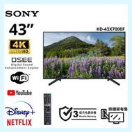 TV 43吋 4K SONY KD-43X7000F UHD電視 可WiFi上網