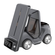 3 Trong 1 Máy Tính Để Bàn Không Dây Nhanh Chóng Sạc ô tô đa năng Đồng Hồ Sạc Cho iPhone 12 13 14 Air