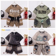 Stone wash 4-way cotton baby boy outfit set from Sun&Moon brand, large size from 11_58 kg