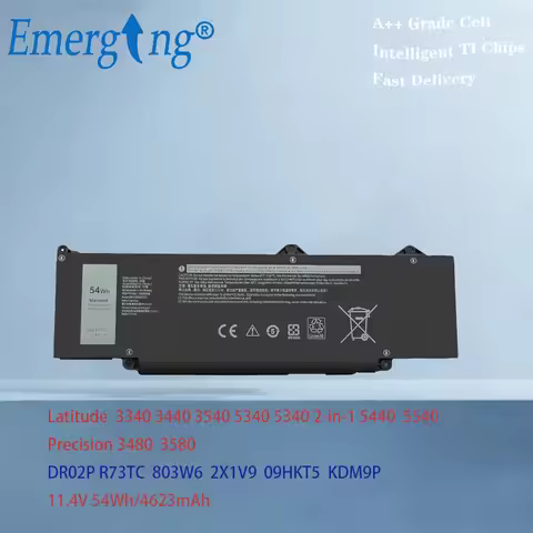 DR02P R73TC 803W6 2X1V9 KDM9P Battery For Dell Latitude 3340 3440 3540 5340 5340 2-in-1 5440 5540 Pr