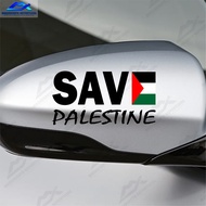 Sticker save palestine Car Mirror cutting sticker palestine Car