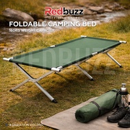 REDBUZZ Portable Foldable Camping Bed Cot with Bag Outdoor Bed Military Army Khemah Katil Lipat Aska