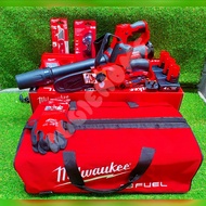 MILWAUKEE SET งานสวน รุ่น M12 FPP20P3-403B 12V (แบต 4.0AH 3ก้อน+แท่นชาร์จ) M12BBL/M12FHS เลื่อยตัดกิ