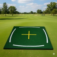 BCH365 Pre-Order พรมซ้อมกอล์ฟ ซ้อมไดร์ฟกอล์ฟ 3D Nylon66 พื้นยาง EVA กันลื่น เส้นหญ้าสีตั้งแนว SETUP