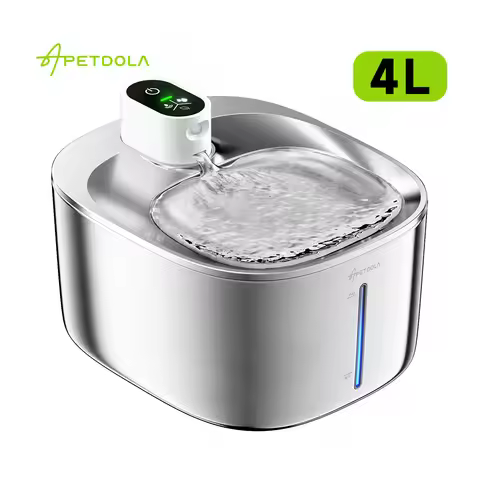 APETDOLA 4L Wireless Cat Water Fountain Auto Sensor Drinking Fountain For Cats Dog Drinker Pet Water