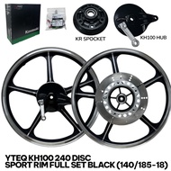 KH100 YTEQ B CLASS SPORT RIM FULL SET ORIGINAL HUB KH SUAP BEARING