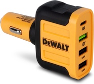 DEWALT 4-Port Mobile USB PD Charger 60W USB Car Charger Multi Port Type C USB Car Charger Adapter QC