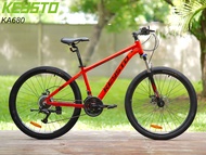 จักรยานเสือภูเขาเฟรมอลูมิเนียม  Keysto KA680 24 Speed โช็ึคล๊อคได้ Size 17"
