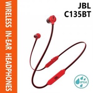 JBL - 【紅色】C135BT 立體聲掛頸無線入耳式藍牙耳機 (平行進口)