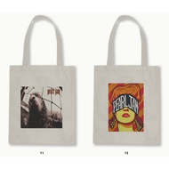 Canvas/Blacu Zipper Tote Bag - Pearl Jam/Grunge .01