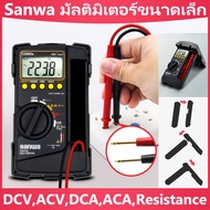 Sanwa มัลติมิเตอร์ขนาดเล็กของญี่ปุ่น CD800a มัลติมิเตอร์แบบดิจิตอลช่างไฟฟ้าซ่อมบำรุงที่มีความแม่นยำสูง DCVACVDCAACAResistanceCapacitanceFrequencyDuty cycle
