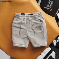 Quần short nỉ line Heboz 3M quần đùi nam chất vải nỉ chân cua co giãn - 00002089