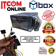 MBOX 550W ATX POWER SUPPLY WITH 12CM FAN (PS-550) BULK PACK