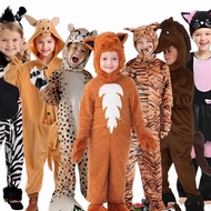Animal Jumpsuit Costume for Kids – Bear, Leopard, Lion & Rabbit Outfit for Cosplay & Parties Animal 