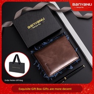 dompet lelaki kulit original dompet kulit lelaki original Vertical First Layer Cowhide Small Exquisi