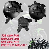 3ชิ้นเคสป้องกันฝาปิดเครื่องยนต์รถมอเตอร์ไซค์สำหรับแข่ง GB สำหรับ ER6F KAWASAKI ER-6F 2006-2016 VERSY