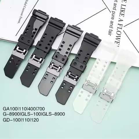 Rubber Watch Strap for Casio G-Shock GD-100/110/120 GA-100/110/120/150/400/700 GW-8900 GLS-100 Repla