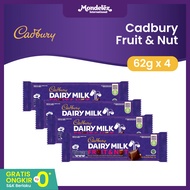 [Paket isi 4] Cadbury Cokelat rasa Fruit & Nut 62gr