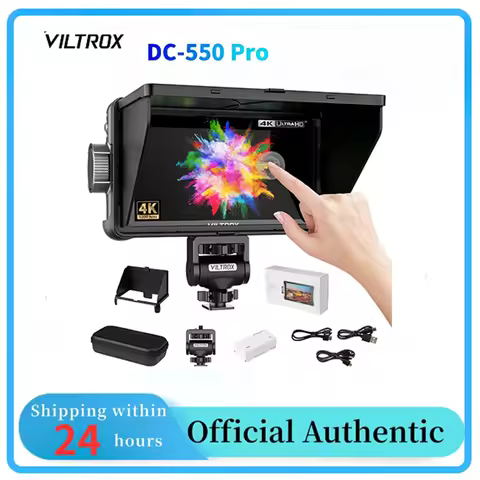 VILTROX DC-550 Pro 5.5Inch 4K 3D LUT Profissional Portable Camera Monitor With Touch Screen Stand HD