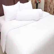Hotel Quilt Cover Only Rosewell Plain White Duvet Cover/