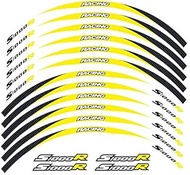 PUXINGPING- 12 Pcs Fit Motorcycle Wheel Sticker stripe Reflective Rim For BMW S1000R (Color : 2)