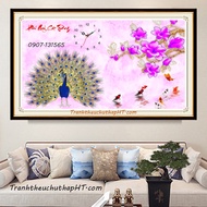 Auspicious peacock diamond painting VS219: 90*53cm - self-adhesive