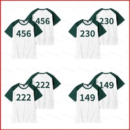 BS1 Squid Game Season 2 number 230 456 222 149 summer T-shirt Anime Short Sleeve Top SB1