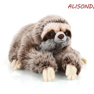 ALISONDZ Sloth Plush Toy Kids Toy Three Toed Lifelike Cuddly Stuffed Animals Birthday Soft Plush Slo
