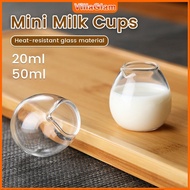 VILLA Glass Milk Cups Mini Espresso Cups Small Size Glass 20ml 50ml