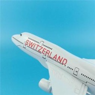 【解憂雜貨店】【快速出貨】【全網最低】16cm瑞士航空波音747-400仿真靜態客機擺件1400飛機模型訂製Logo