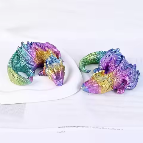 Products Energy Crystal Craft Bismuth Dragon Carving Home Decorations