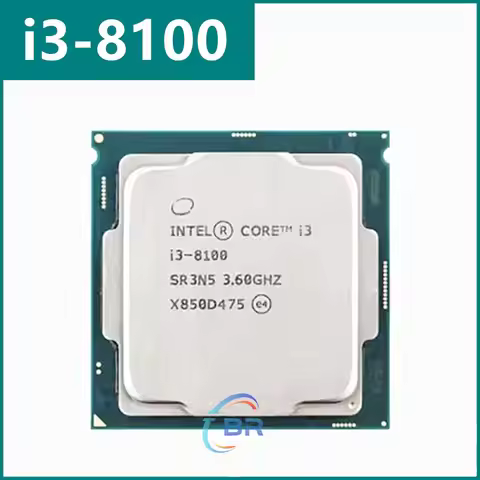 Core i3-8100 i3 8100 3.6GHz Quad-Core Quad-Thread CPU 6M 85W LGA 1151