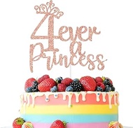 Four Ever A Princess Cake Topper, Four Ever Young, Princess 4th Birthday, Happy 4th Birthday Party D