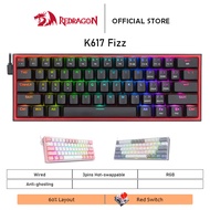 Redragon K617 FIZZ RGB 60 Compact Mechanical Keyboard Gaming