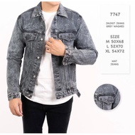 LEVIS Gray washed jeans Jacket