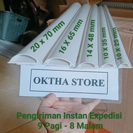 NISO cable floor duct 16x65 mm 1 meter CURVA tape tc duct floor cable