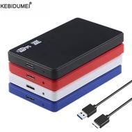 External Hard Disk Case 2.5 inch Free SATA to USB 3.0 Cable Colorful SSD HDD Casing Cover Enclosure 
