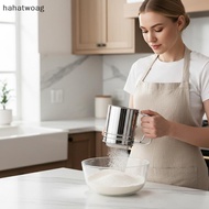 HH Stainless Steel Flour Sieve Cup Powder Sieve Mesh Kitchen Gadget For Cakes Hand-Screened Sugar Me