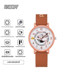 นาฬิกา Snoopy สำหรับผู้หญิง สายยาง กลไกแม่เหล็ก เวลา นาฬิกาข้อมือ สำหรับนักเรียนมัธยมต้นและมัธยมปลาย