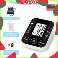 ApexFit Rechargeable Digital Blood Pressure Monitor With Arm Cuff Voice Prompt And Big LCD